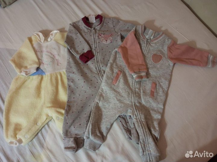 Вещи пакетом для девочки 56 -74