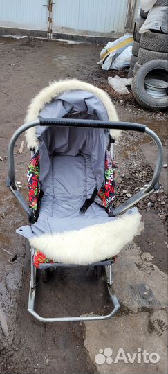 Детские санки коляска бу