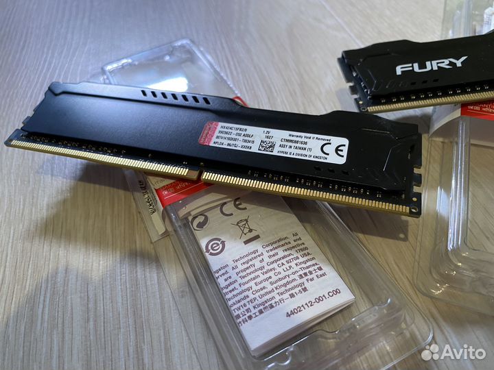 Память Kingston HyperX Fury 2x8Gb 2133Mhz DDR4