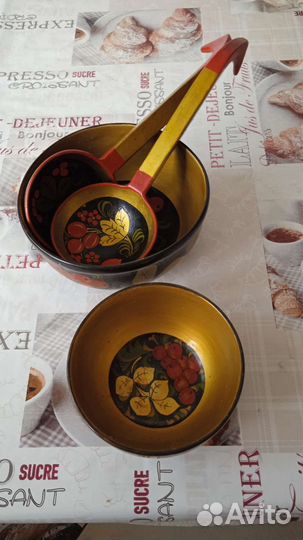 Деревянная посуда и поворежки