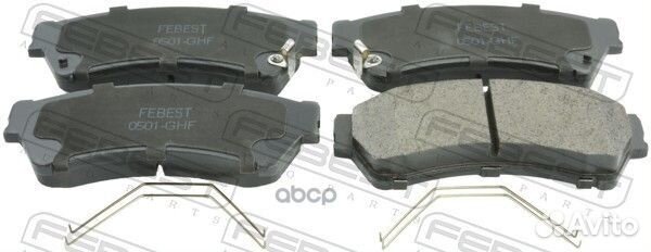 0501GHF колодки дисковые передние с антискрип