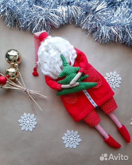 Санта Клаус в стиле Тильда