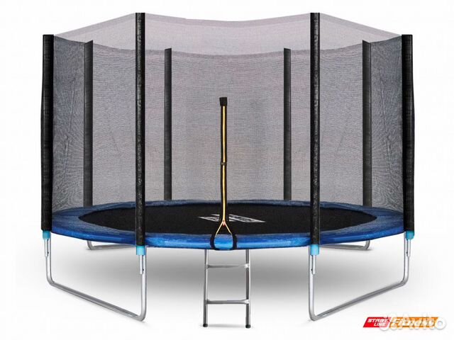 Батут с сеткой и лестницей 12 футов (3,66 метра)