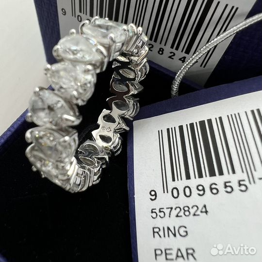 Swarovski кольцо Vittore Pear 58 (18) новое