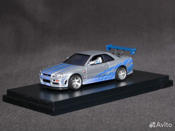 Hot Wheels Nissan Skyline GT-R R34 FF custom 1/64