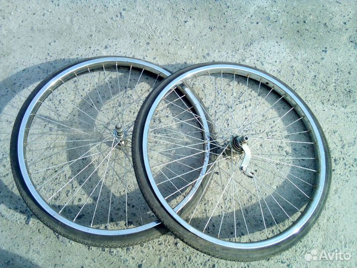 Колеса велосипедные 24 размер, обмен на 20 размер