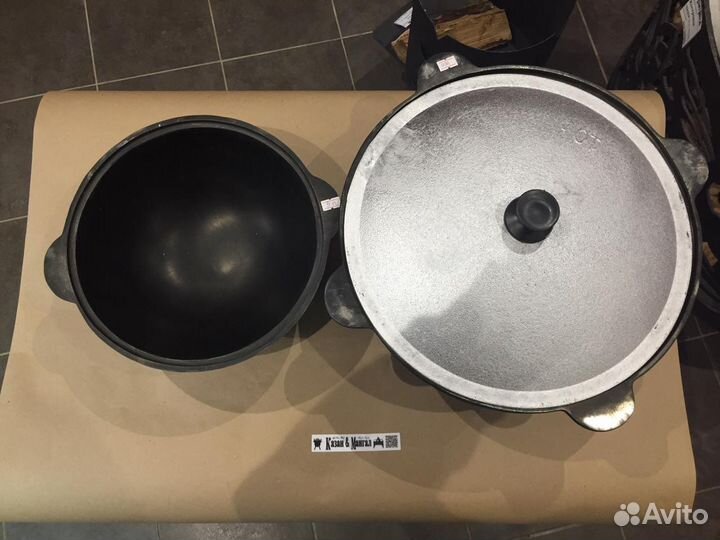 Казан чугунный 3-100л