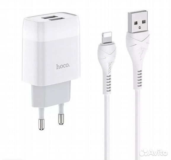 Сетевое зарядное устройство с кабелем Lightning (C