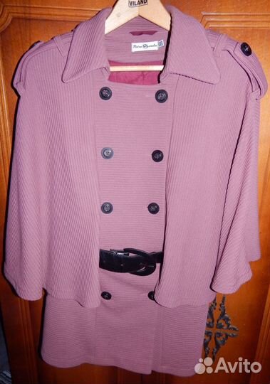 Кардиган 2-бортный с поясом,новый (возможен обмен)