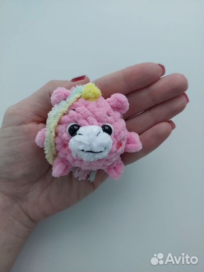 Вязаный брелок единорожка,зайка