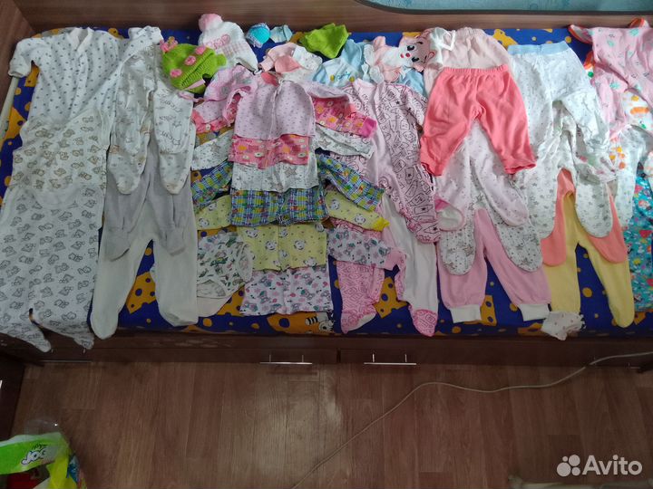 Детские вещи пакетом на девочку 0 до года