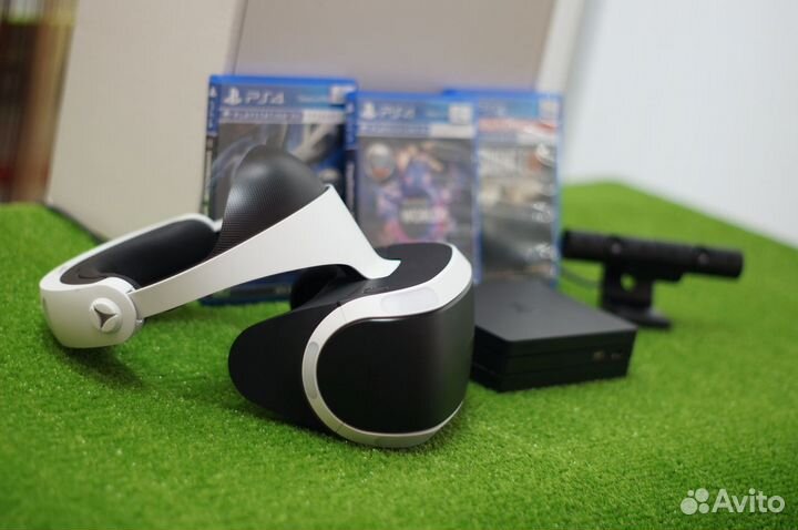 Шлем Sony VR PS4 + Камера + Игры