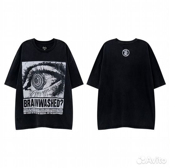 Футболка черная Hellstar 'Brainwashed'