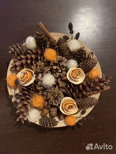 Набор шишек, желудей для декора и творчества