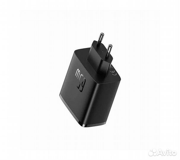 Сзу Baseus Cube Pro 65W 2 USB-C/USB-A, черный