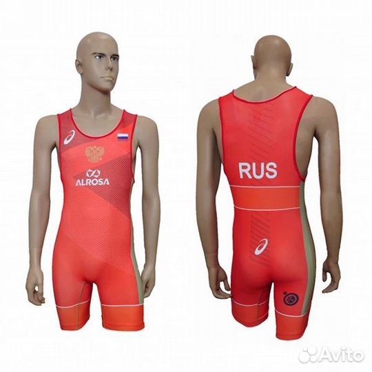 Борцовское трико asics размеры M L XL XXL