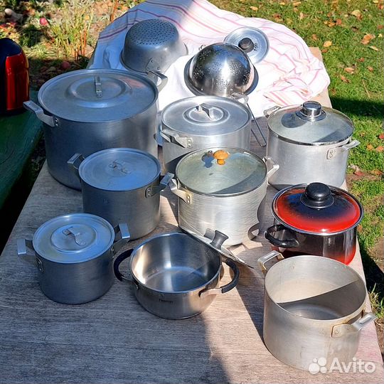 Кастрюля алюминиевая10л и другие