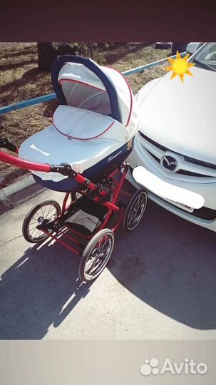 Коляска 2 в 1 эко кожа