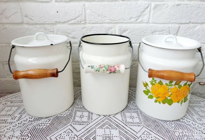 Посуда белая эмалированная СССР