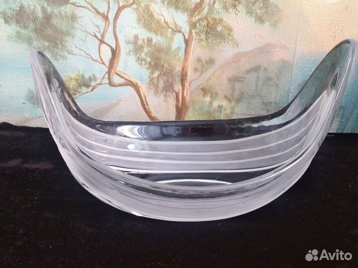 Салатник Ладья хрустальный