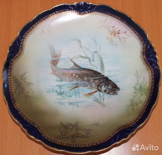 Антикварные тарелки Jaeger Co., Bavaria, 1900 г