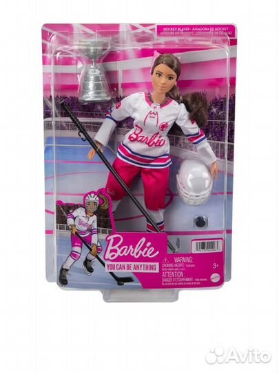 Кукла барби Зимние виды спорта хоккеист