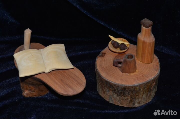 Декоративные статуэтки из дерева