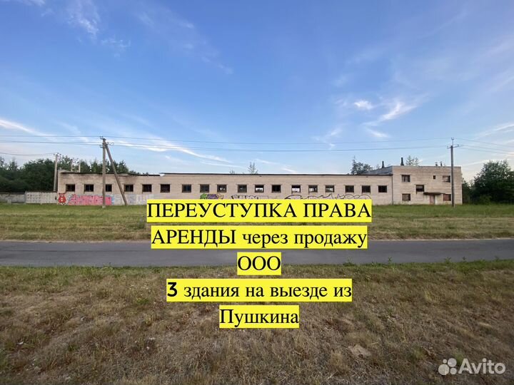 Продажа ооо + ппа 3х зданий в Пушкине с территорие
