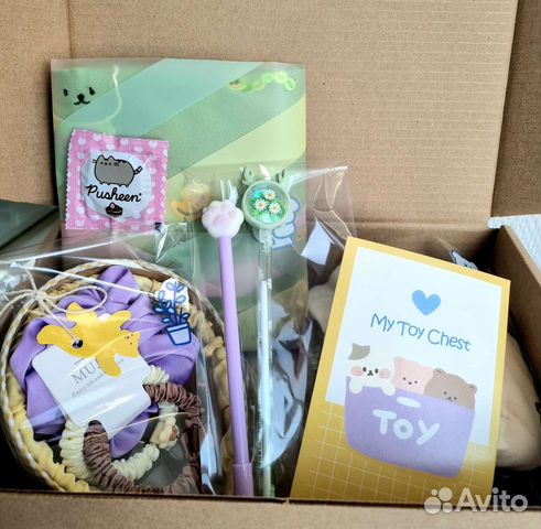 Подарочная коробочка с милыми вещицами Мишки