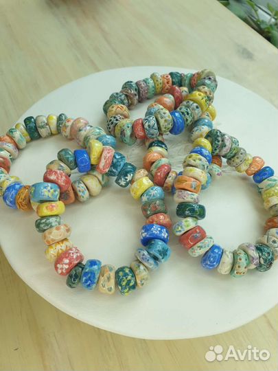 Браслет, керамика, ручная работа