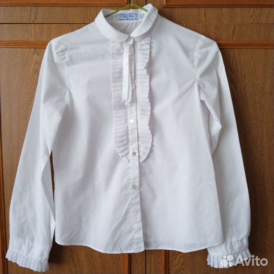 Белые блузки для школы на девочку