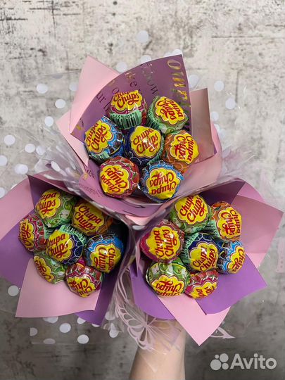 Букет из чупа чупсов