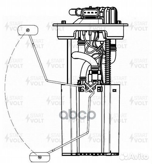 Модуль топл. насоса для а/м Lifan X60 (12) 1.8i