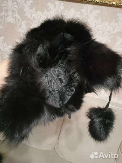 Шапка детская натуральная кожа