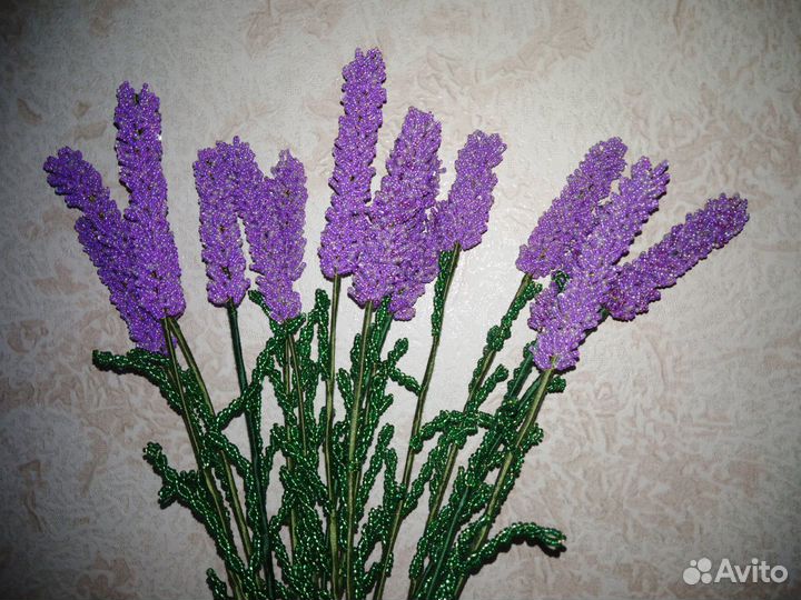 Лаванда из бисера