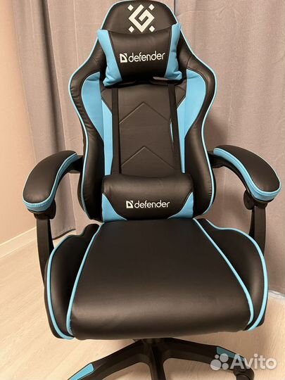 Кресло игровое Defender Tokyo, черно-синее