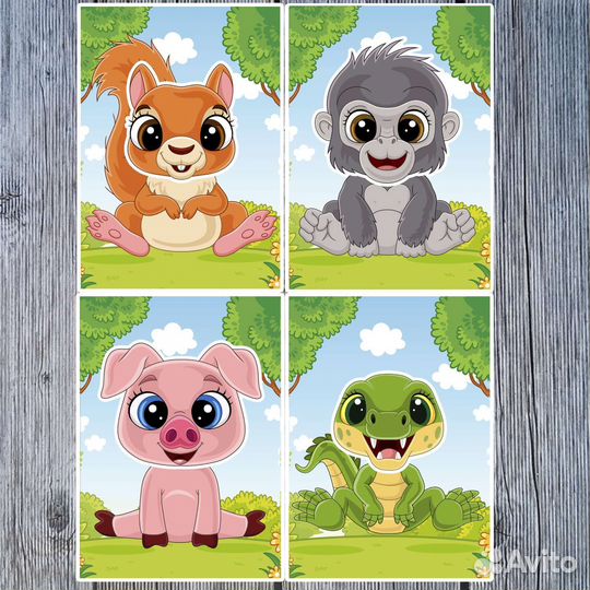 Весёлые мордашки