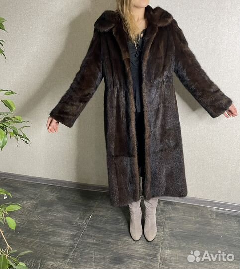 Шуба норковая цельные пластины 46-48-50