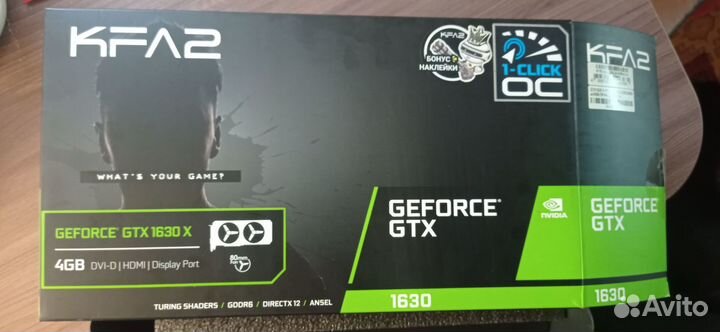 Видеокарта KFA2 GeForce GTX 1630