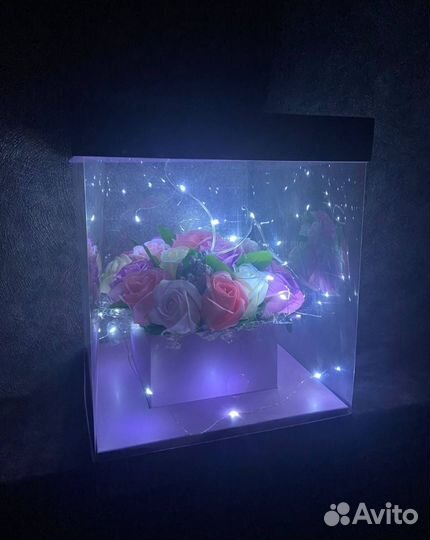 Светящиеся букеты из мыла