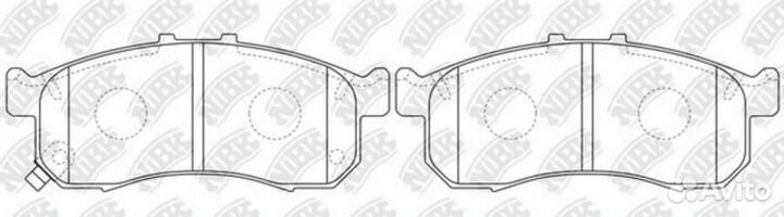 NiBK PN8816 Колодки тормозные дисковые перед