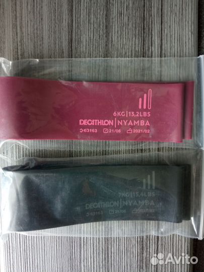 Комплект фитнес-резинок decathlon новый