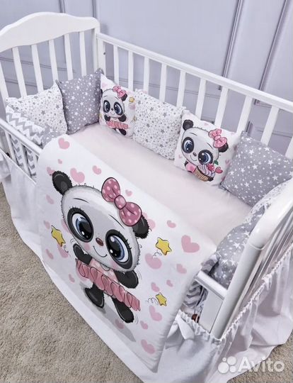 Бортики в кроватку с одеялом в ассортименте Новые