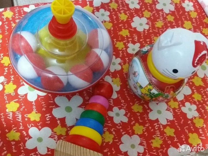 Машинки, сортеры, домино, юла, фигуры животных