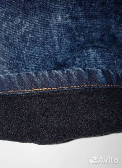 Джинсы джоггеры на флисе. 158. Новые