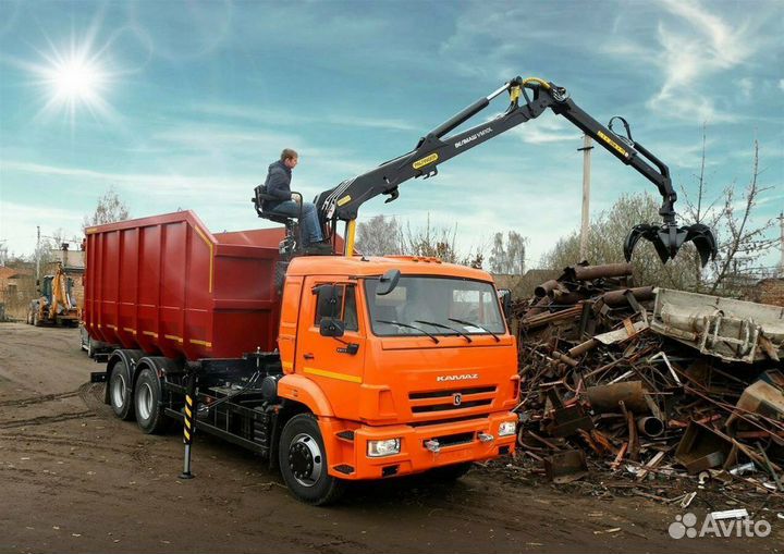 Вывоз мусора Ломовозом / Аренда Ломовоза