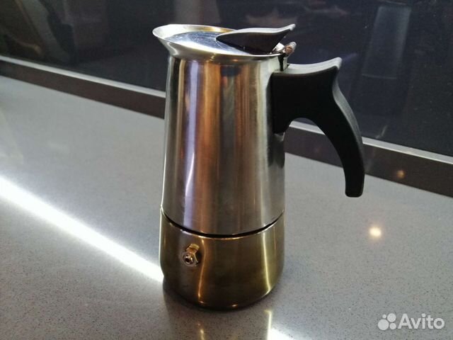 Гейзерная кофеварка эспрессо нержавейка Италия купить в Санкт ...