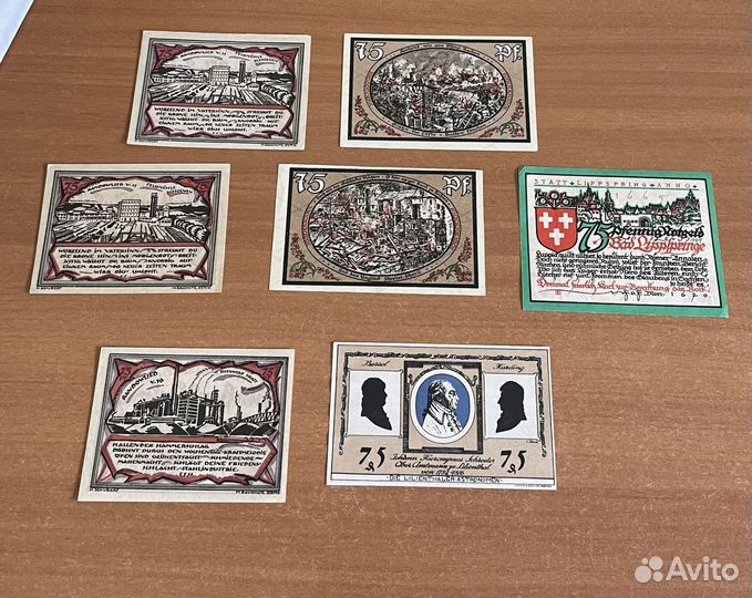 Нотгельды 1919-1923 78шт