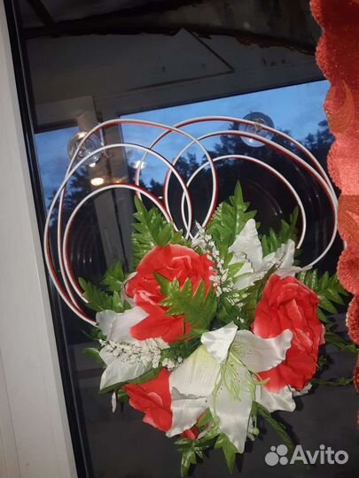 Комплект Свадебного украшения на автомобиль