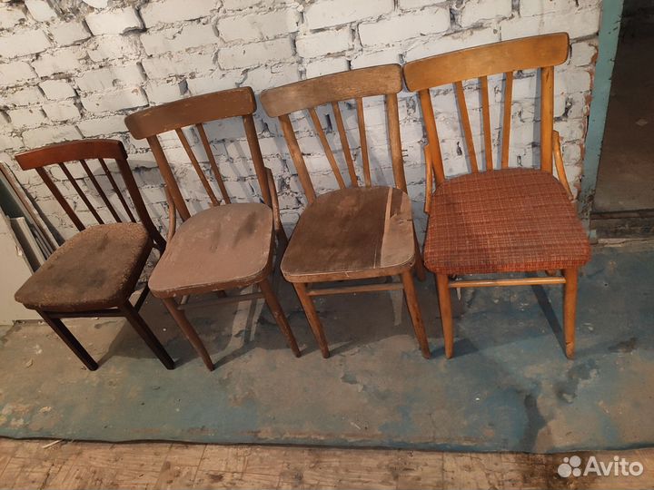 Стулья деревянные СССР ретро 8шт